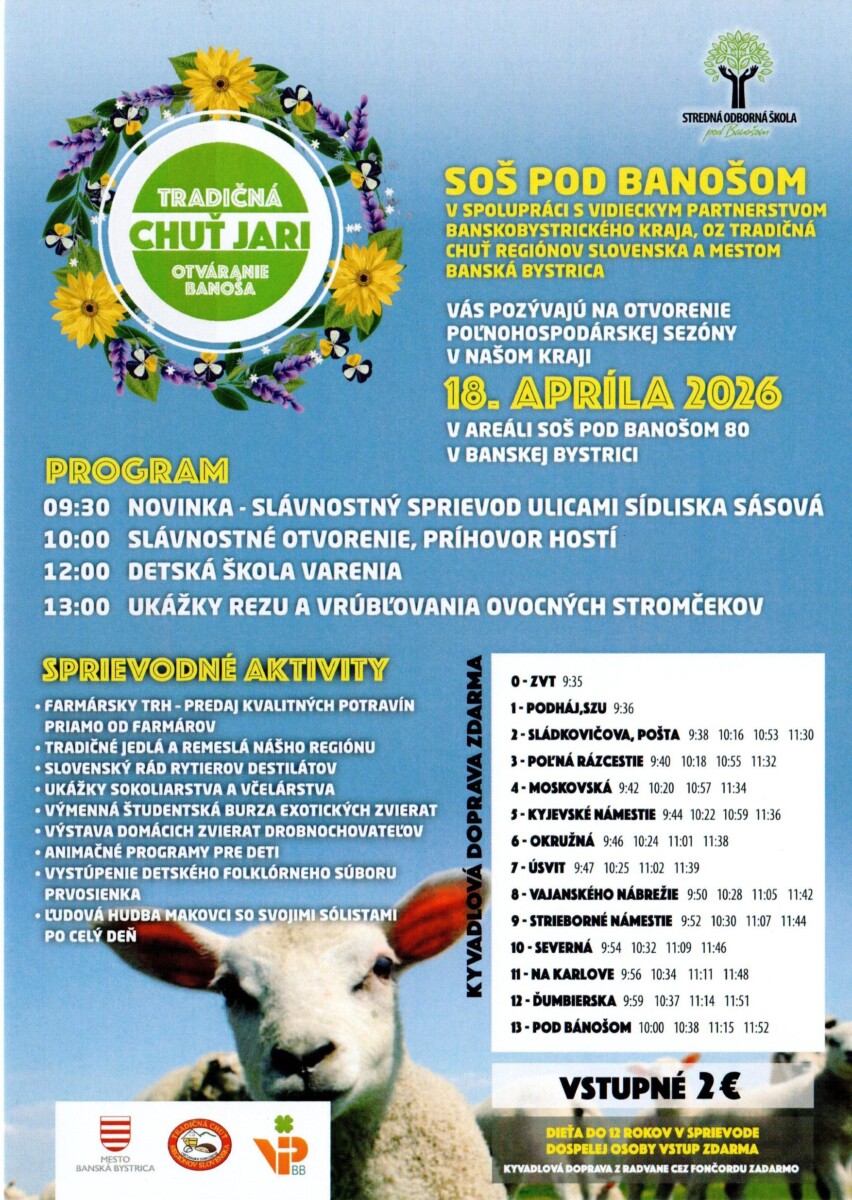 Tradičná chuť jari - Otváranie Banoša